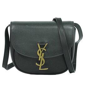 本物 サンローラン SAINT LAURENT YSL カイア スモール サッチェル ショルダーバッグ ポシェット レザー ブラック Kaia バッグ 中古・