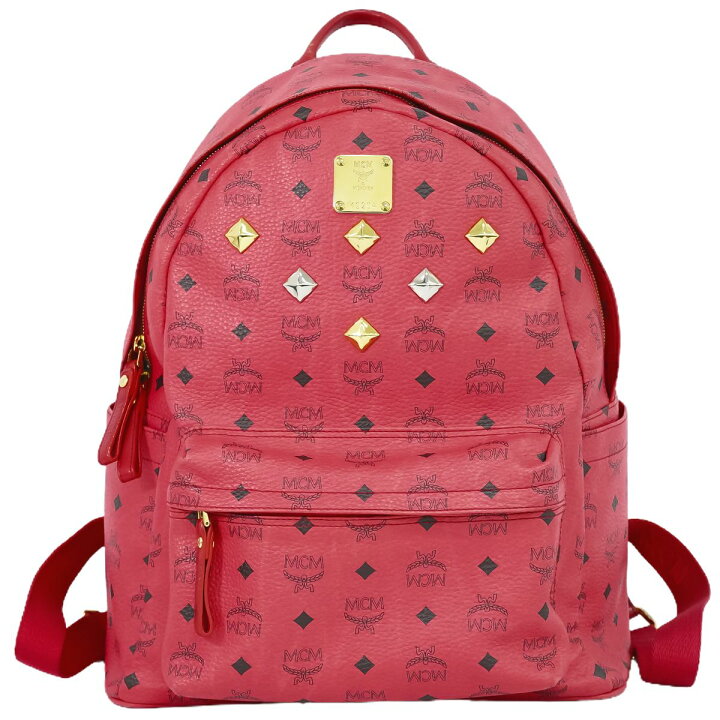 楽天市場】本物 エムシーエム MCM ヴィセトス スタッズ リュックサック 