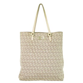 本物 フェンディ FENDI ズッキーノ トートバッグ ハンドバッグ キャンバス ピンクベージュ 8BH131 Zucchino バッグ 中古・