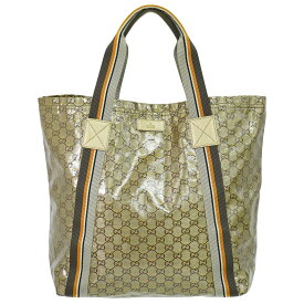本物 グッチ GUCCI シェリーライン GGクリスタル トートバッグ ハンドバッグ ゴールド 189669 Shelly Line バッグ 中古・
