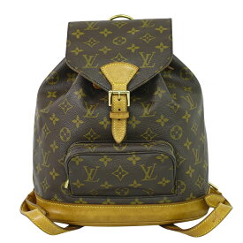 本物 ルイヴィトン LOUIS VUITTON LV モンスリ MM リュックサック バックパック モノグラム ブラウン M51136 ビトン バッグ 中古・