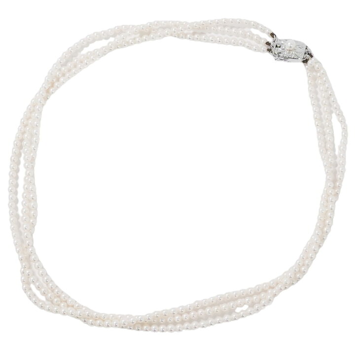 楽天市場】本物 ミキモト MIKIMOTO ベビーパール 3.0-3.4mm SIL 3連 