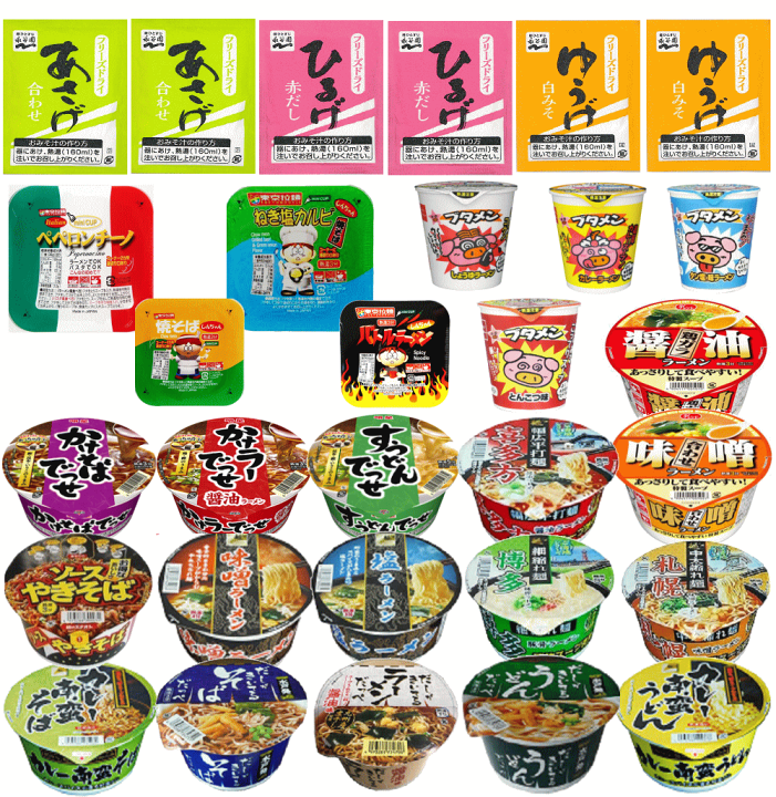 楽天市場】【カップ麺】 味噌汁も入ったファミリー30種セット 大黒