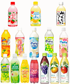 【飲料】サンガリア・チェリオ・アサヒのおいしいジュース特売！乳性飲料・炭酸飲料・果汁飲料まで、飲みごたえたっぷりの24本を詰め合わせた豪華セット 関東圏送料無料