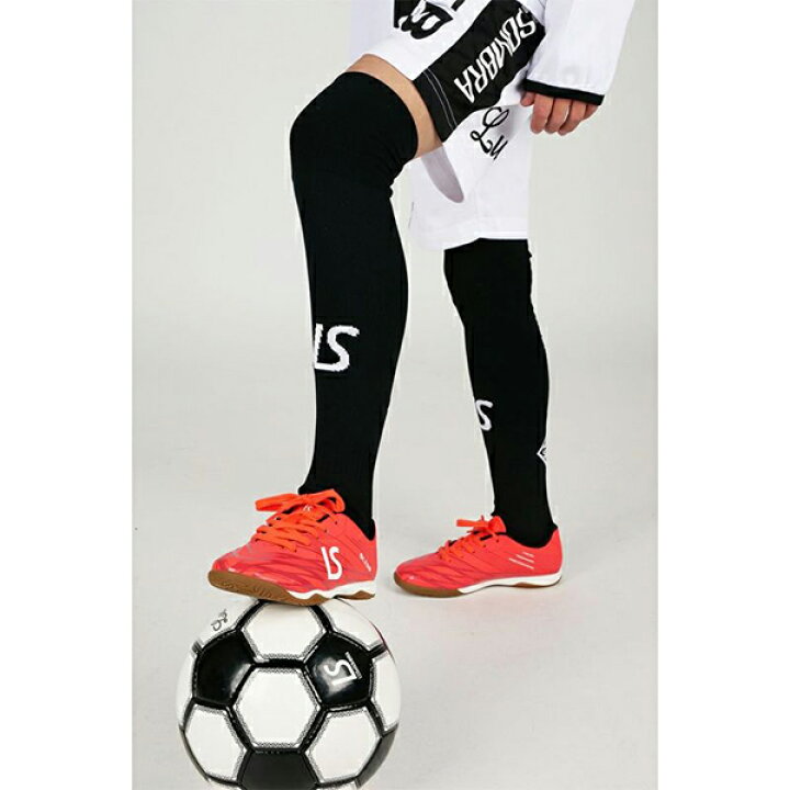 LUZeSOMBRA ルースイソンブラ ジュニア ロゴパターンロングソックス ストッキング L2221382-BLK サッカー フットサル ひやまスポーツ LUZ e SOMBRA ルースイソンブラ サッカーフットサル ソックス