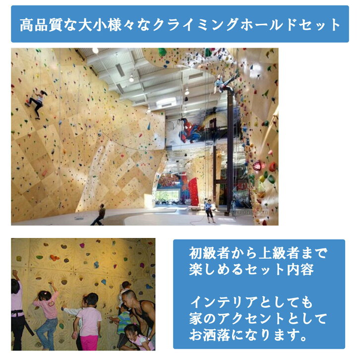 楽天市場】本格派 クライミングホールド プロ仕様 25個セット 爪付き 