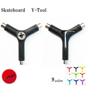 【 訳有品 アウトレット 】 スケートボード ネジ切り Yツール タップ付き スケボー 工具 skateboard 調整工具 デッキ ビス 組み立て スケボーツール コンプリート トラック ウィール ベアリング 取り付け ねじ切り Y字 工具 Y-tool スケートボード用品