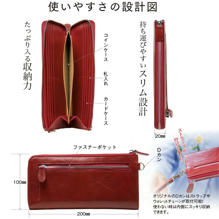 楽天市場】長財布 L字ファスナー レディース メンズ 財布 さいふ 本革 
