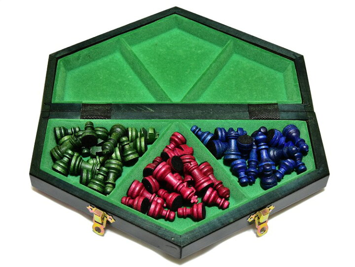 楽天市場】木製 チェスセット 三人用 トロイカ chess sets：Troika 