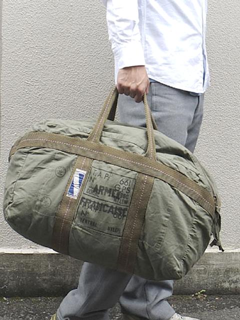 フランス軍 パラシュートバッグARMEE FRANCAISE×T.A.P(オリーブ)　ミリタリー メンズ 男 | 傘とこだわり雑貨の店ホビーマート