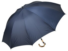 傘 メンズ 長傘 ワカオ カーボン骨 大判 親骨70cm 雨傘(ネイビー) 軽量 超撥水 寒竹手元 10本骨雨傘 高密度 かさ工房ワカオ 日本製傘 Tokyo Made WAKAO 紳士 男