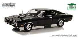 1/18 Artisan Collection - 1970 Dodge Charger with Blown Engine - Black 061050 【グリーンライト】【0810087061050】