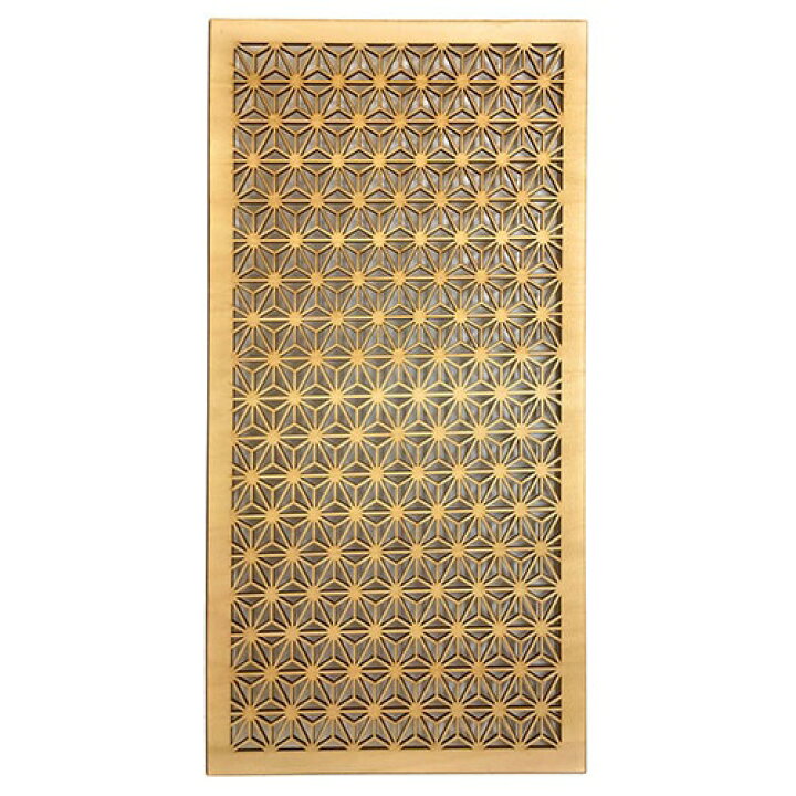 楽天市場】組子調 アートパネル 和風 木製 麻の葉 (60cmx30cm) : 名 
