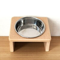【猫食器台】ステンレスボウル傾斜肉球付き