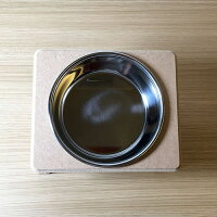 【猫食器台】ステンレスボウル傾斜肉球付き