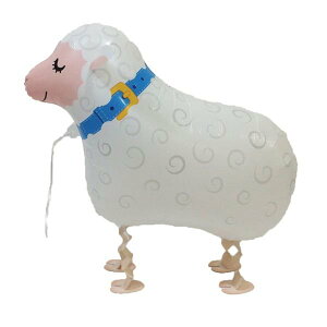 お散歩 ヒツジ(風船、バルーン)【お散歩風船 バルーン アニマル風船 室内 装飾 飾り】