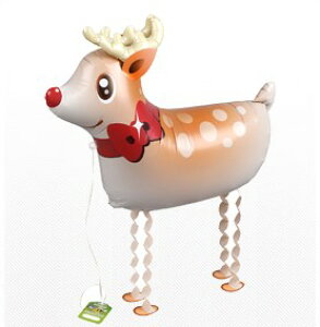 お散歩 トナカイDX(風船、バルーン)【お散歩風船 バルーン アニマル風船 室内 装飾 飾り】