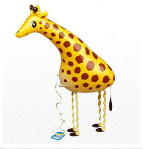 お散歩 キリンさん(風船、バルーン)【お散歩風船 バルーン アニマル風船 室内 装飾 飾り】