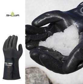 防水グローブ テムレス 防寒 ブラック SHOWA TEMRES 01 WINTER BLK スキー バイク 除雪 作業用グローブ winter -60℃まで対応 [0105]