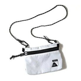 ポーラー 別注 サコッシュ ショルダーポーチ POLeR× HOOD STAFFABLE CAMP POUCH (WHT) メンズ レディース 2WAY ユニセックス ショルダーバッグ 軽量 ミニ 小さめ 薄型 おしゃれ かわいい 小物入れ スマホ入れ 白 メール便