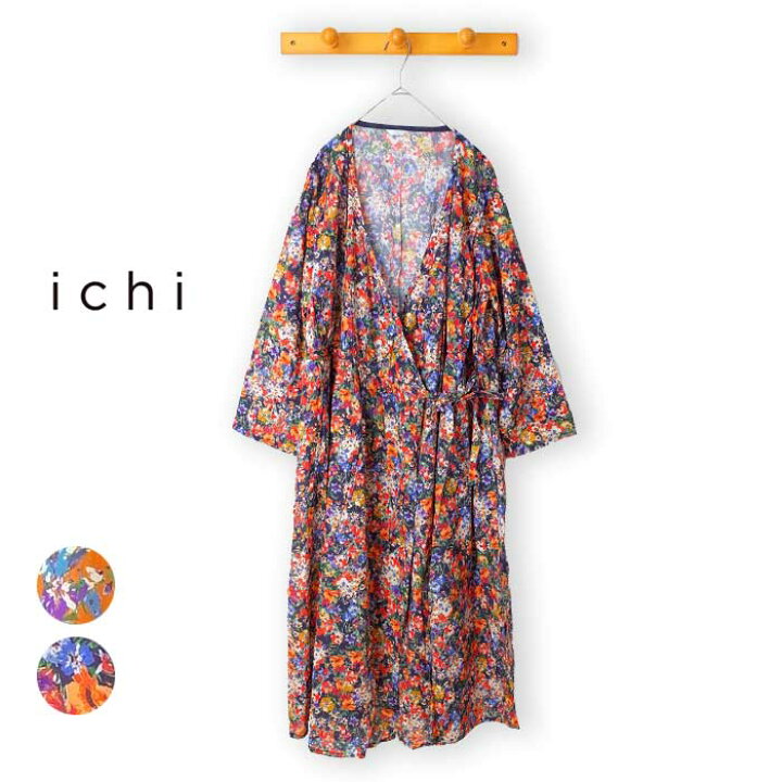 楽天市場 日5の倍数day 最大p16倍 Ichi イチ レディース ワンピース 2110 France Flower Op 花柄 カシュクール 2225 Hood楽天市場店