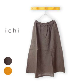 ichi イチ レディース スカート 211103 シャンブレー ギャザー SK リネン [220309]【SPS06】