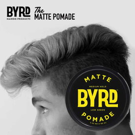 【最大P28倍!!お買い物マラソン!!】【レビューキャンペーン中！】byrd ポマード 水性 MATTE POMADE 95g マットポマード BYRD バード カリフォルニア 整髪料 ワックス スタイリング剤 ギフト MAD IN USA メール便