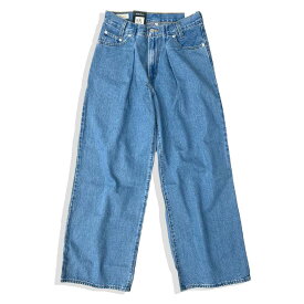 リーバイス レディース バギージーンズ LEVI'S (A4675-0000) FOLDED PLEATED BAGGY ミディアムインディゴ SHOW ME THE MONEY デニム [230221]【SPS2403】