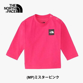 ノースフェイス ベビー 長袖tシャツ THE NORTH FACE NTB32357 B L/S ロングスリーブスモールスクエアロゴティー ロンt キッズ メール便 (240209)