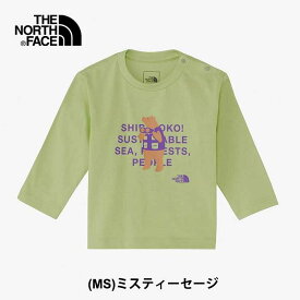 ノースフェイス ベビー 長袖 tシャツ THE NORTH FACE [ NTB82332ST ] ロングスリーブシレトコトコティー ロンt キッズ [メール便][230812] 【SPS06】