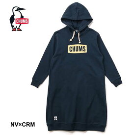 チャムス レディース ロングパーカー Chums [ CH18-1281 ] CHUMS Logo Long Parka ワンピース [230910]【SPS06】