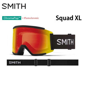 スミス スノー ゴーグル SMITH SQUAD XL [PHOTORD] BLK 調光 CPフォトクロミックレンズ スカッド スノーボード スノボ スキー goggle 【Y】(240317)