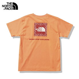 ノースフェイス tシャツ レディース THE NORTH FACE 半袖 トップス 2024SS S/S Bandana Square Logo Tee ショートスリーブバンダナスクエアロゴティー NTW32349 メール便 (240228)【Y】 【SPS06】