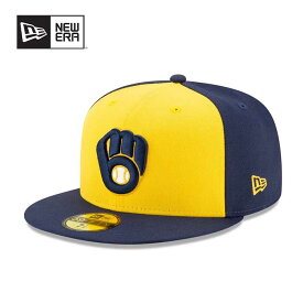 ニューエラ 帽子 ベースボールキャップ NEW ERA 5950 59FIFTY MLBオンフィールド ミルウォーキー・ブリュワーズ オルタネイト 13554992 メジャーリーグ 【MO】