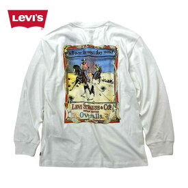 【4/1(月)全品P5倍 最大20.5倍ワンダフルデー！】リーバイス メンズ 長袖Tシャツ LEVI'S A6145-0015 LS GRAPHIC AUTHENTIC Tグラフィック オーセンティックロングスリーブシャツ ロンT (240130)