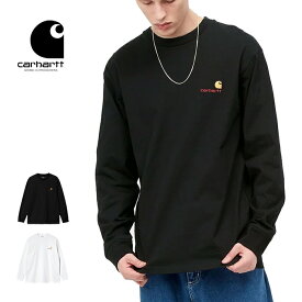 カーハートWIP 長袖Tシャツ Carhartt WIP I029955 L/S AMERICAN SCRIPT アメリカンスクリプトTシャツ ロンT メンズ ワークインプログレス (240321)