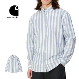 カーハート wip carhartt wip ダブリューアイピー シャツ ボタンシャツ ボタンダウンシャツ ストライプシャツ L/S DILLION SHIRT I033027 (240328)