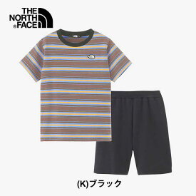 【最大P28倍!!お買い物マラソン!!】ザ・ノース・フェイス tシャツ ショートパンツ セット キッズ 子供 the north face NTJ32436 BORDER TENT T/SP ショートスリーブボーダーテントティー&ショート メール便 ノースフェイス (240509) キャンプ 春夏