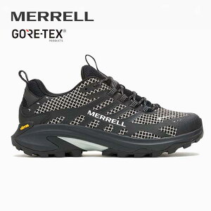 【最大P40倍!!25日はボーナスデー!!】メレル スニーカー メンズ MERRELL 038405 モアブ スピード 2 リフレクティブ ゴアテックス MOAB SPEED 2 REFLECTIVE GORE-TEX ブラック 26cm / 26.5cm / 27cm (240926)