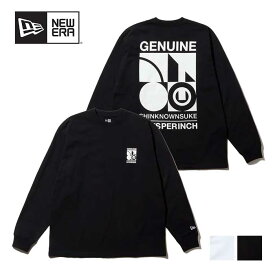 【最大P28倍!!お買い物マラソン!!】ニューエラ ロンt 長袖 オーバーサイズド コットン Tシャツ SHINKNOWNSUKE NEWERA LS OS CT TEE SNSK メンズ レディース ユニセックス ブラック ホワイト M / L / XL (241030)