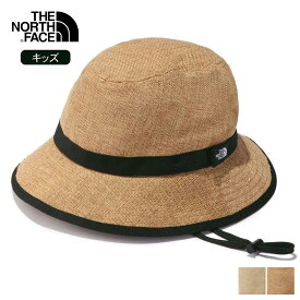 【15日最大P19倍】ザ・ノース・フェイス ハイクハット 帽子 キッズ THE NORTH FACE [ NNJ02308 ] KIDS' HIKE HAT ストローハット サファリハット UVケア アウトドア ハイクハット 子供 折りたたみ [メール便] [230521]【SS25】