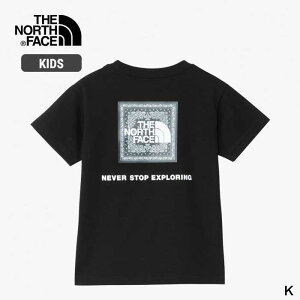【最大P19倍!!30日は5と0のつく日!!】ザ・ノース・フェイス tシャツ キッズ THE NORTH FACE NTT32546 トドラーショートスリーブバンダナスクェアロゴティー メール便 子供 ジュニア 半袖 UVケア