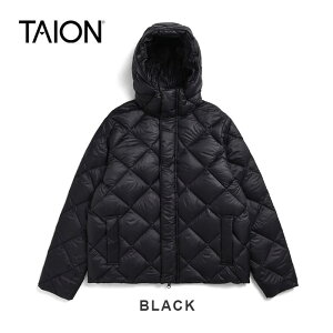 �y�ő�P28�{�}���\���z�^�C�I�� �C���i�[�_�E���W���P�b�g ���j�Z�b�N�X TAION 106JKCI CITY �gPACKABLE�h HOOD DOWN JACKET BLK L�y�� �h�� �i�C���� S�`XL �u���b�N �_�[�N�l�C�r�[