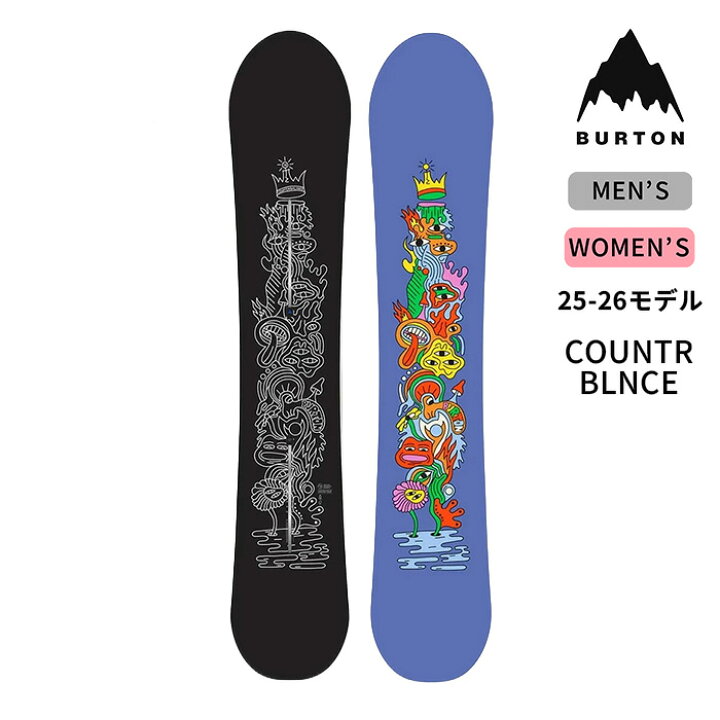 楽天市場】バートン スノーボード 板 BURTON 302881 COUNTRBLNCE 
