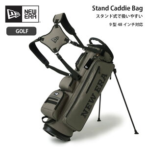 �y25���ő�P38�{�z�j���[�G�� �S���t �L���f�B�o�b�O �X�^���h�� �I���[�u 14747162 9�^ 48�C���` ��3kg �S���t�o�b�O 4�_���V�����_�[ ���[ �����Y ���f�B�[�X NEW ERA ���K�i GF STAND CADDIE BAG (260321)