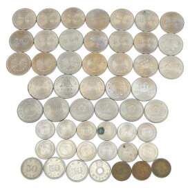 記念硬貨・旧硬貨いろいろ 51枚セット 12種類 15015円分 記念貨幣 【中古】(64526)