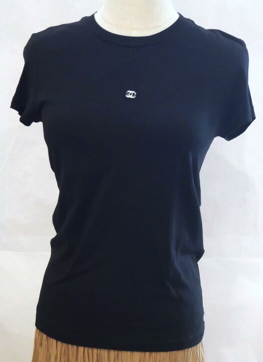楽天市場】シャネル CHANEL Tシャツ カットソー ロゴ ココマーク 黒  