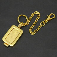 【新品】徳力本店 純金インゴット 5g 選べるキーチェーン/キーホルダー付きペンダントトップ ゴールドバ…