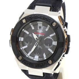 カシオ Casio メンズウォッチ 腕時計 G-SHOCK G-STEEL ソーラー電波 GST-W330AC 黒 【中古】(65020)
