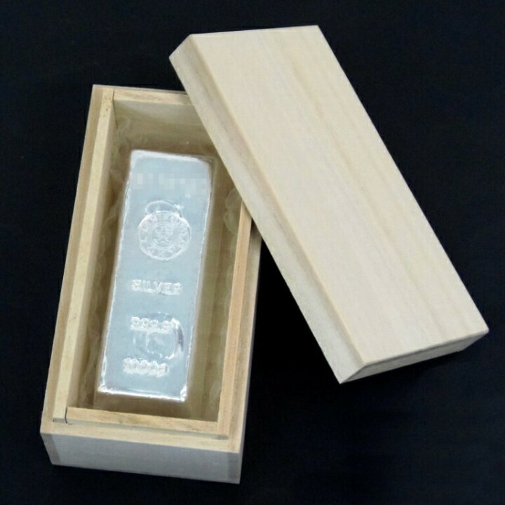 楽天市場】石福金属興業 純銀 インゴット [桐箱付] 1kg 1000g ingot  